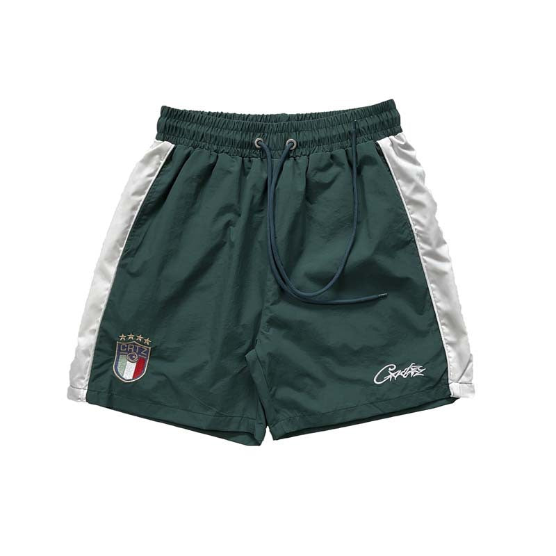 Corteiz Alcatraz Italian-Style Drawstring Nylon Shorts