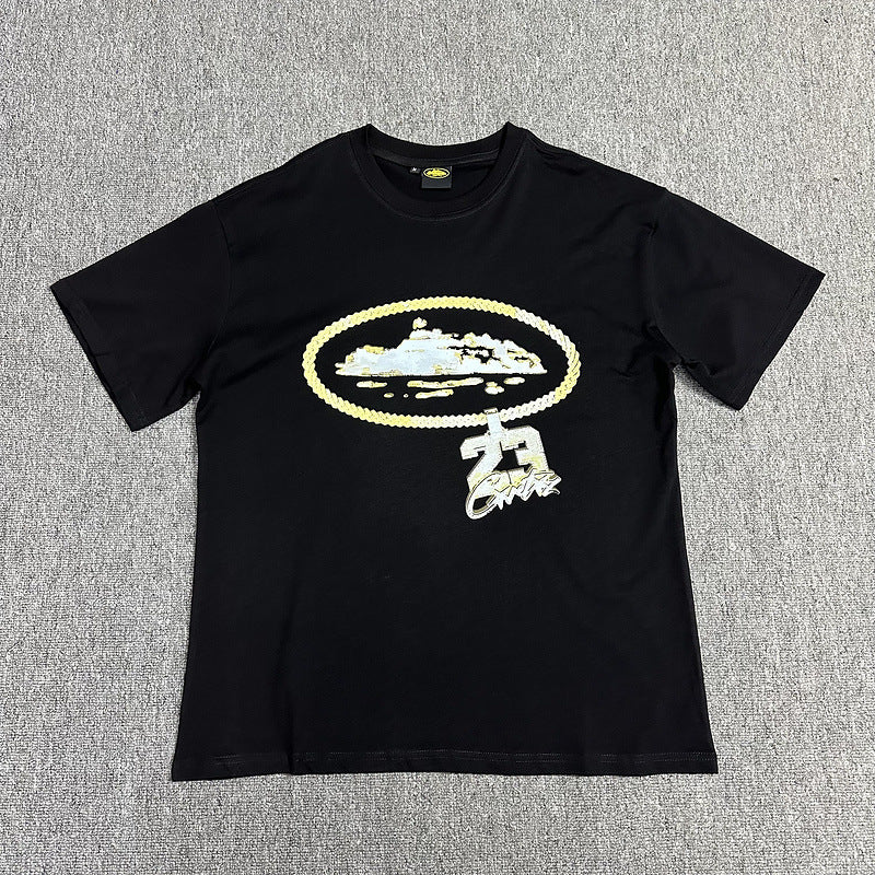 Corteiz Alcatraz Logo Letter Crew Neck Short Sleeve T‑Shirt Unisex