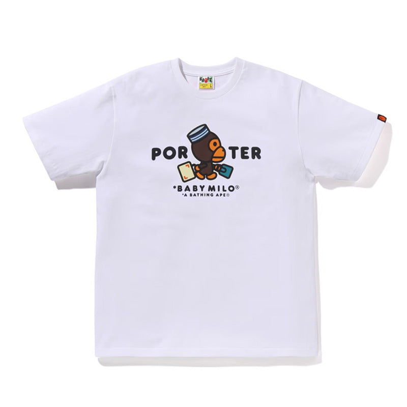 Bape Ape Head Graphic Short Sleeve Tee Streetwear Unisex