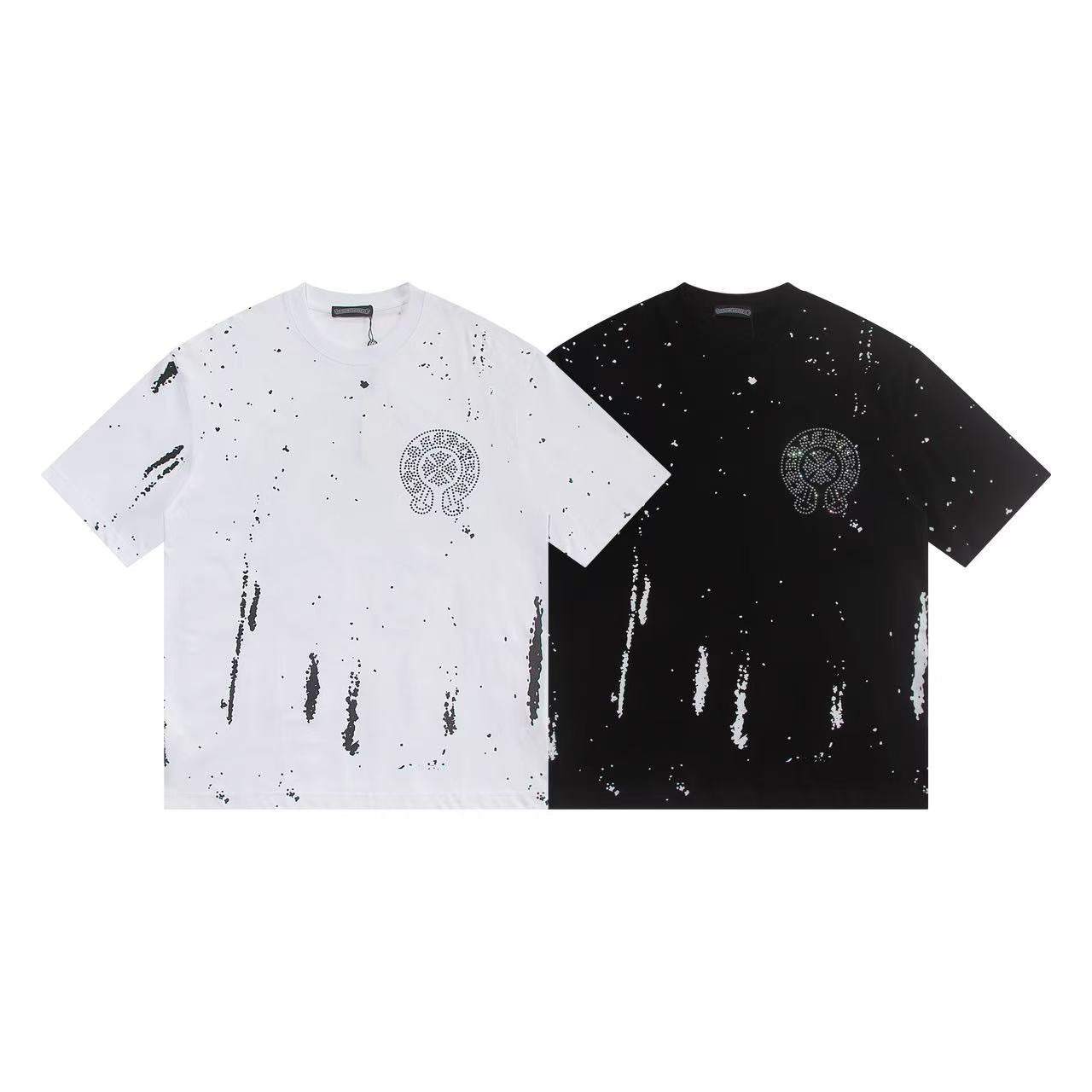 Chrome Hearts Horseshoe Cross Print Short Sleeve Tee Unisex