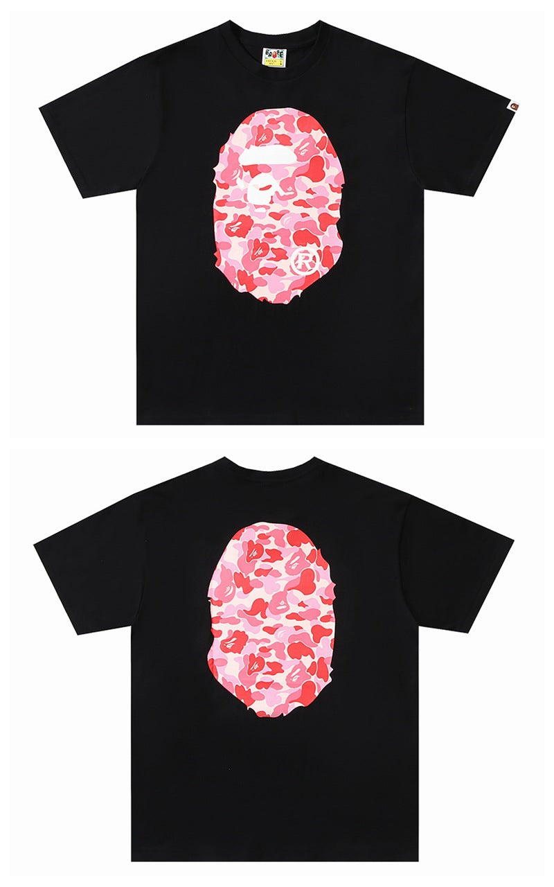 BAPE Ape Head Graphic Print Short Sleeve Tee Streetwear Unisex