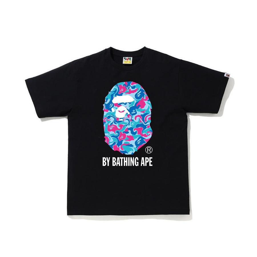 Bape Camo Ape Head Print Graphic Short Sleeve Tee Streetwear Unisex