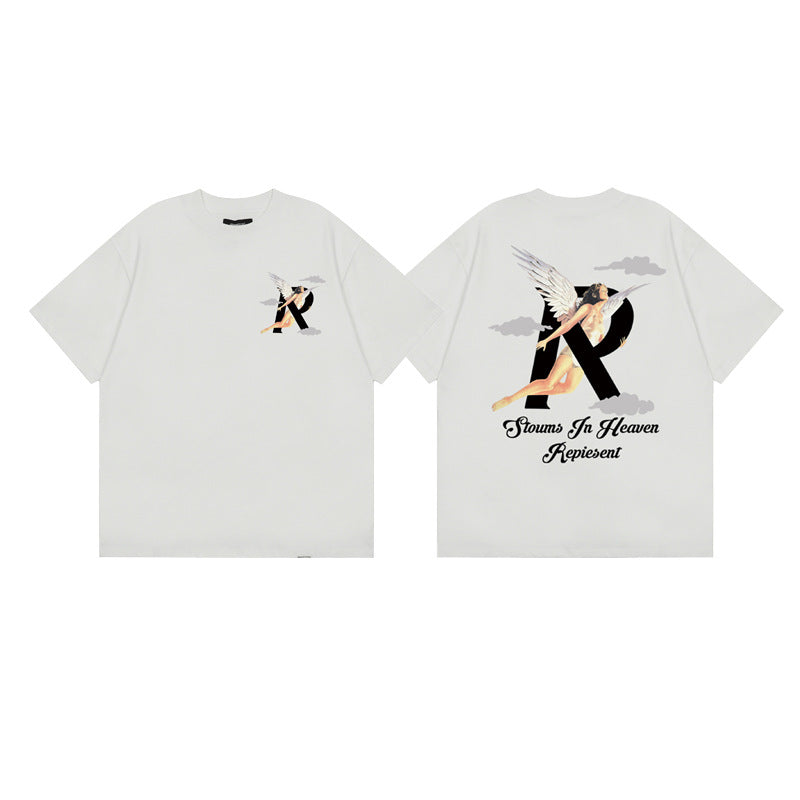 Represent Shark Washed Graphic Oversized Tee Streetwear Unisex