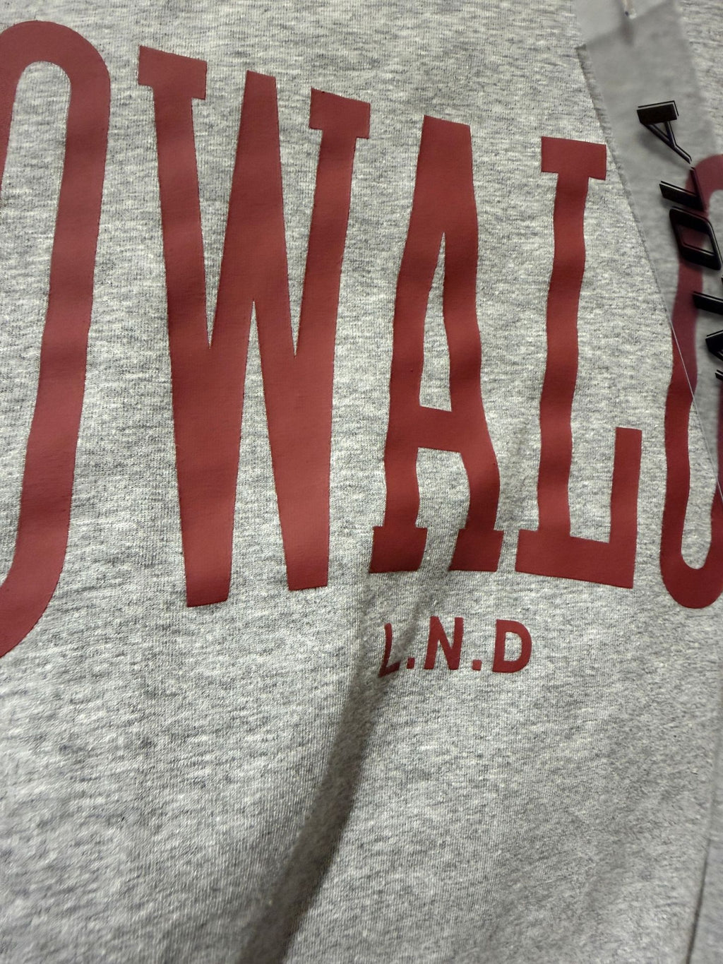 Mowalola Vintage Varsity Letter Print Crew Neck Unisex T Shirt