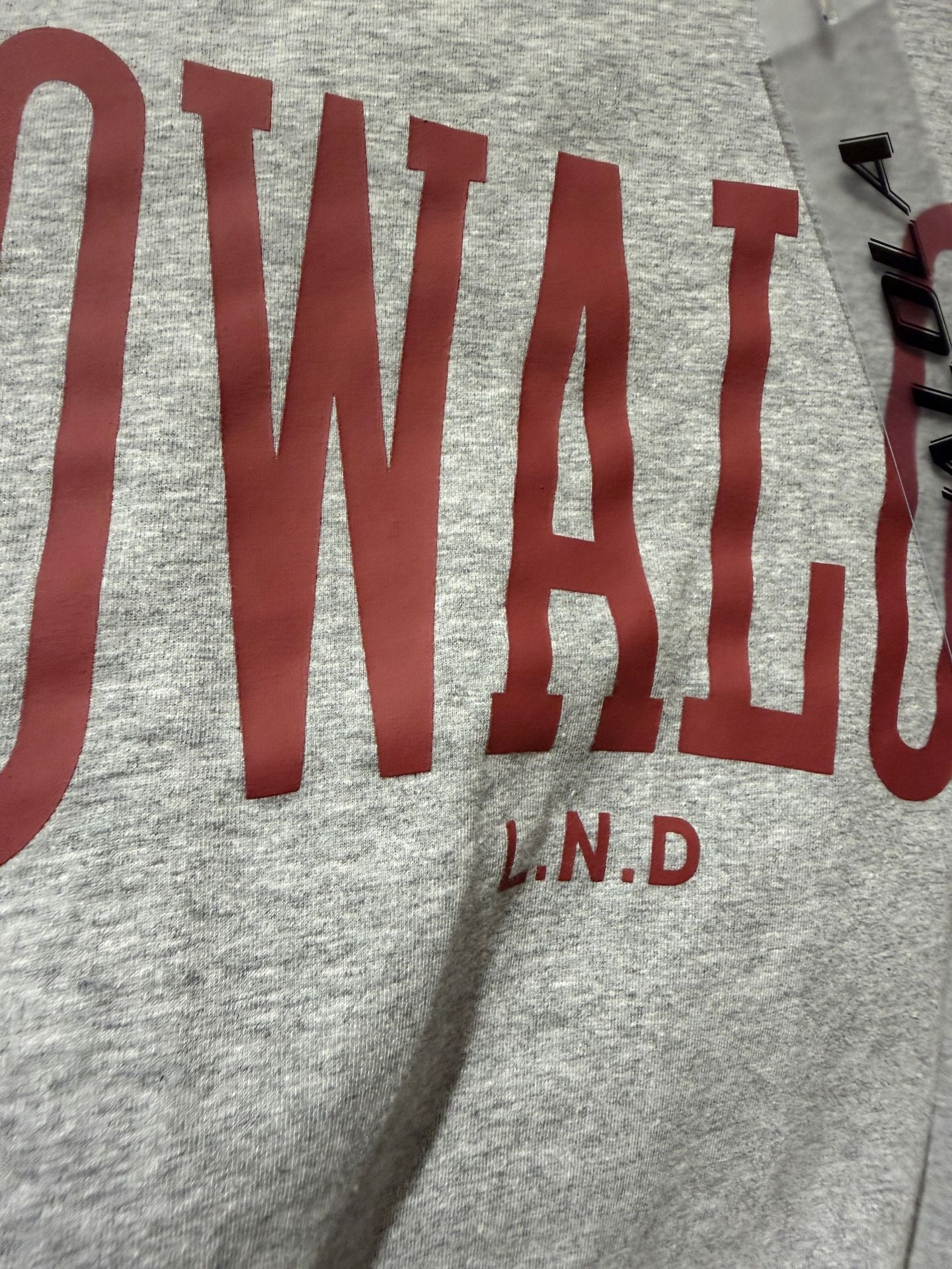 Mowalola Vintage Varsity Letter Print Crew Neck Unisex T Shirt