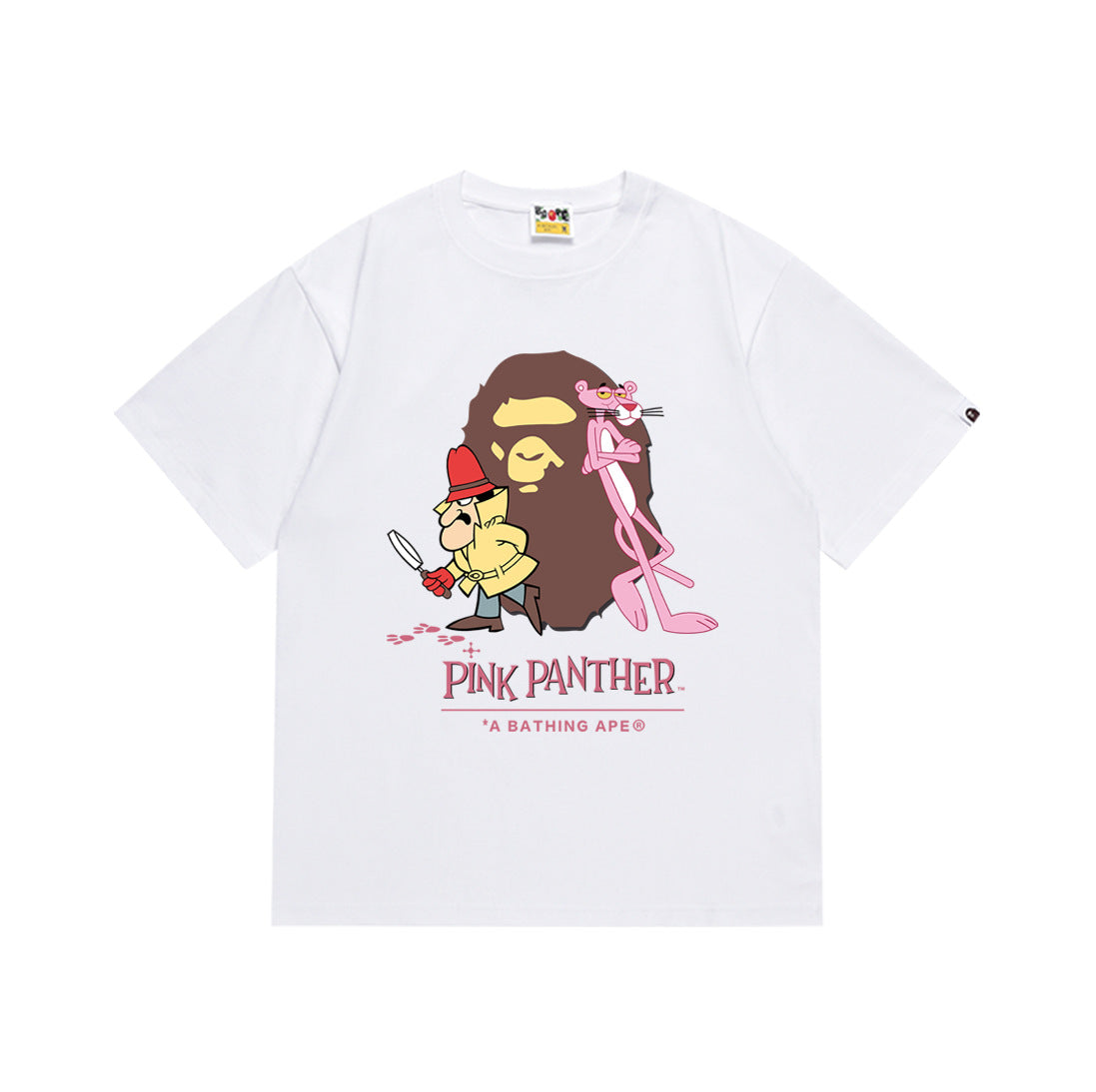 Bape Maneki Neko Ape Head Graphic Oversized Tee Streetwear Unisex