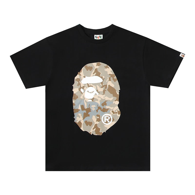 BAPE Ape Head Graphic Print Short Sleeve Tee Streetwear Unisex