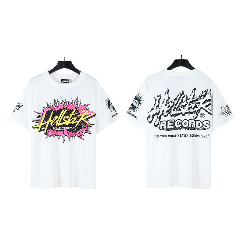 Hellstar Multi‑Graphic Print Crew Neck Short Sleeve Tee Unisex