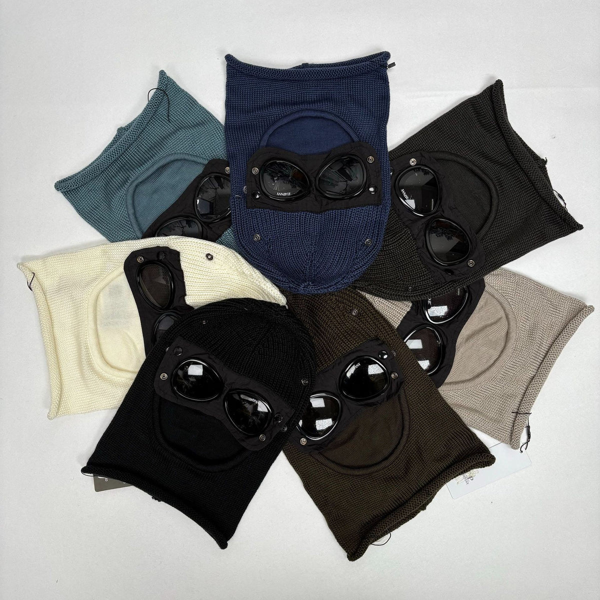 C.P. Company Extrafine Merino Wool Goggle Balaclava & Lens Beanie