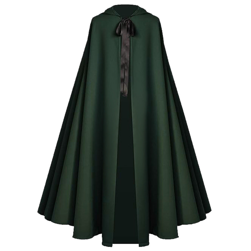 Halloween Men Reaper Cosplay Medieval Hooded Cloak Multi‑Color Cape