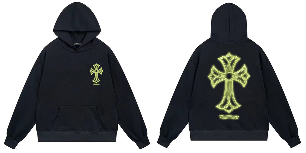 Chrome Hearts Cross Horseshoe Hoodie Vintage Goth Streetwear Pullover