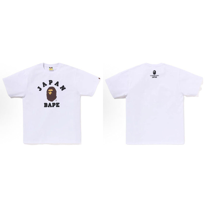 BAPE Ape Head Shark Print Loose Casual Unisex Short Sleeve T-Shirt
