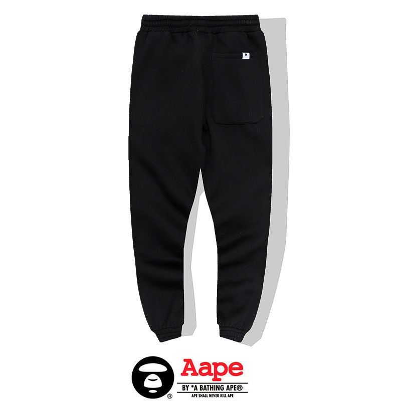 BAPE Aape Universe Ape Face Print Cuffed Jogger Sweatpants Unisex