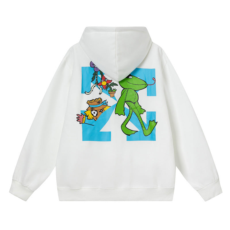 Off-White Arrow Graphic Print Hoodie Streetwear Unisex