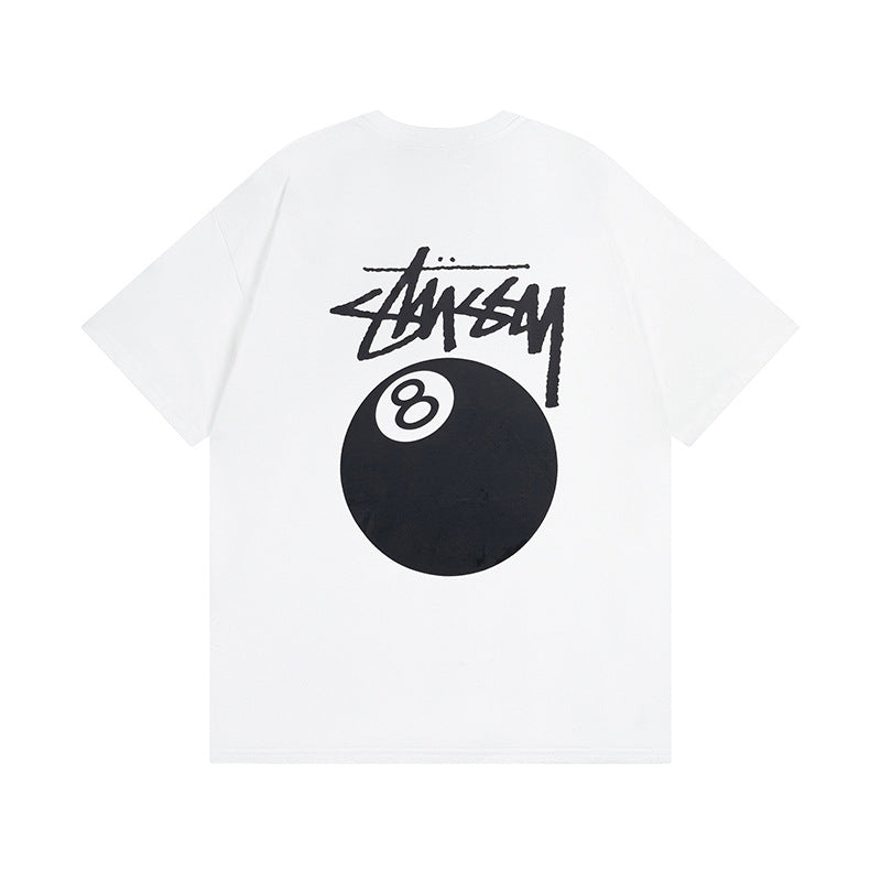 Stussy Dice 8 Ball Logo Print Oversized Tee Multi‑Style