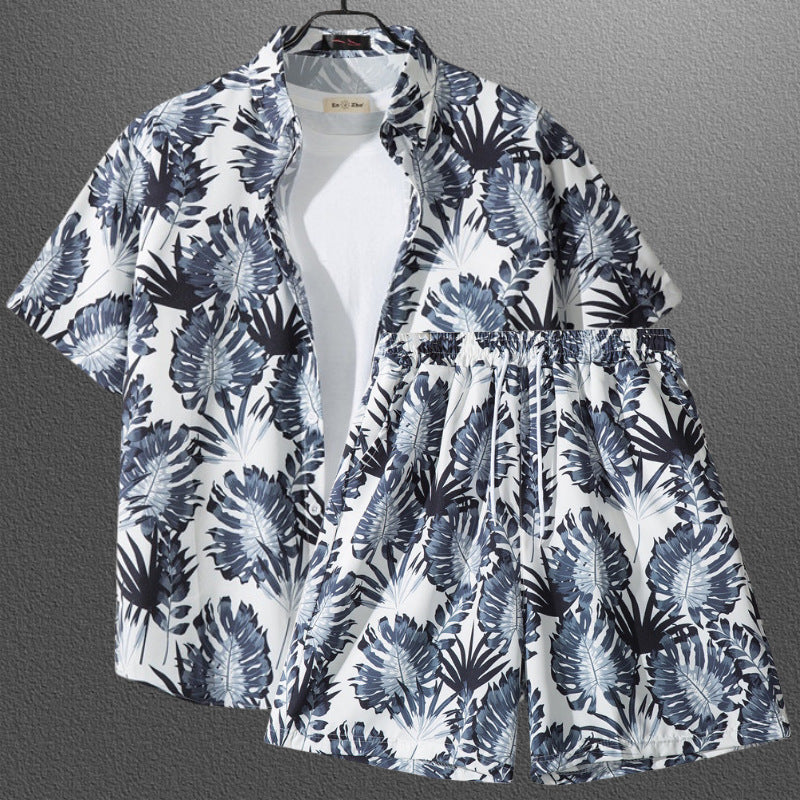 Couple Tropical Floral Short Sleeve Beach Matching Vacation Set 5127-5141