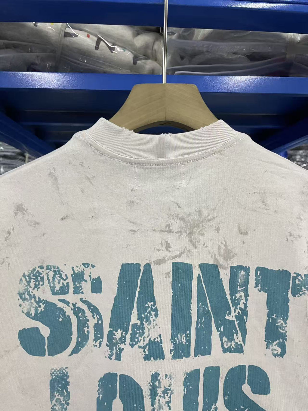 SSSAINT LOUIS Cartoon Graphic Washed Distressed Sleeveless Tank Top