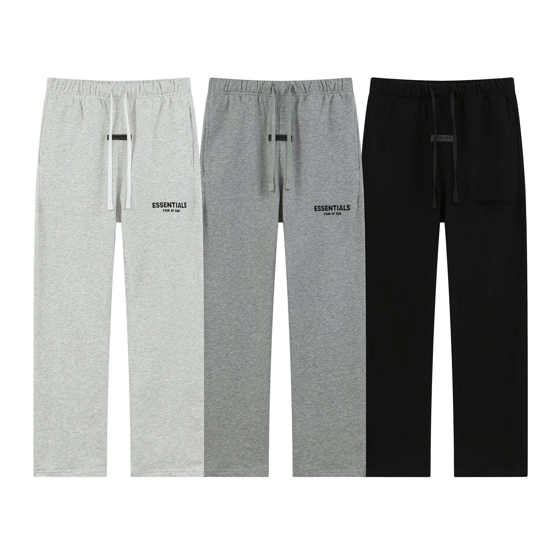 Fear Of God Essentials Flock Letter Straight Casual Sweatpants Unisex