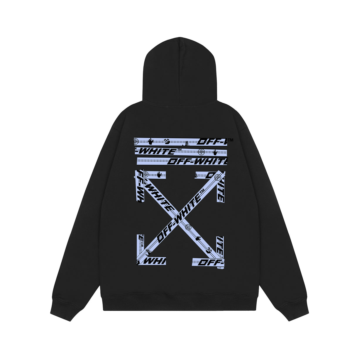 Off‑White Multi‑Arrow Abstract Graphic Oversized Hoodie Streetwear