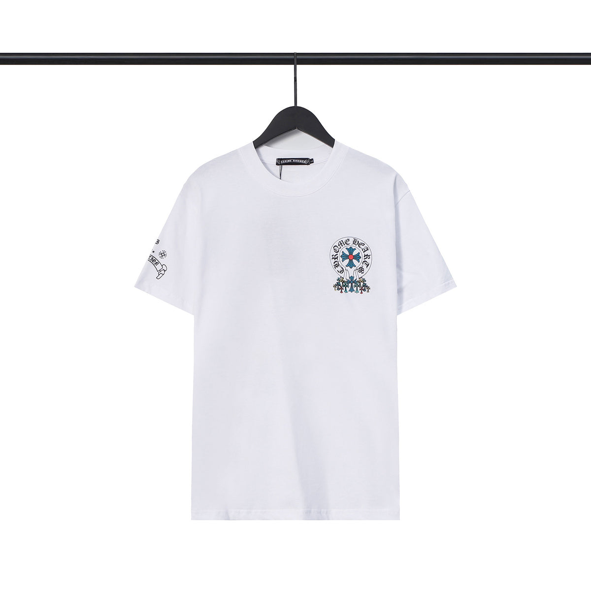Chrome Hearts Sanskrit Cross Horseshoe Graphic Tee Multi‑Style