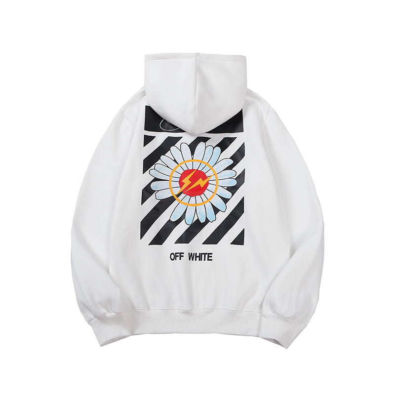 Off-White Arrow Graphic Print Hoodie Streetwear Unisex