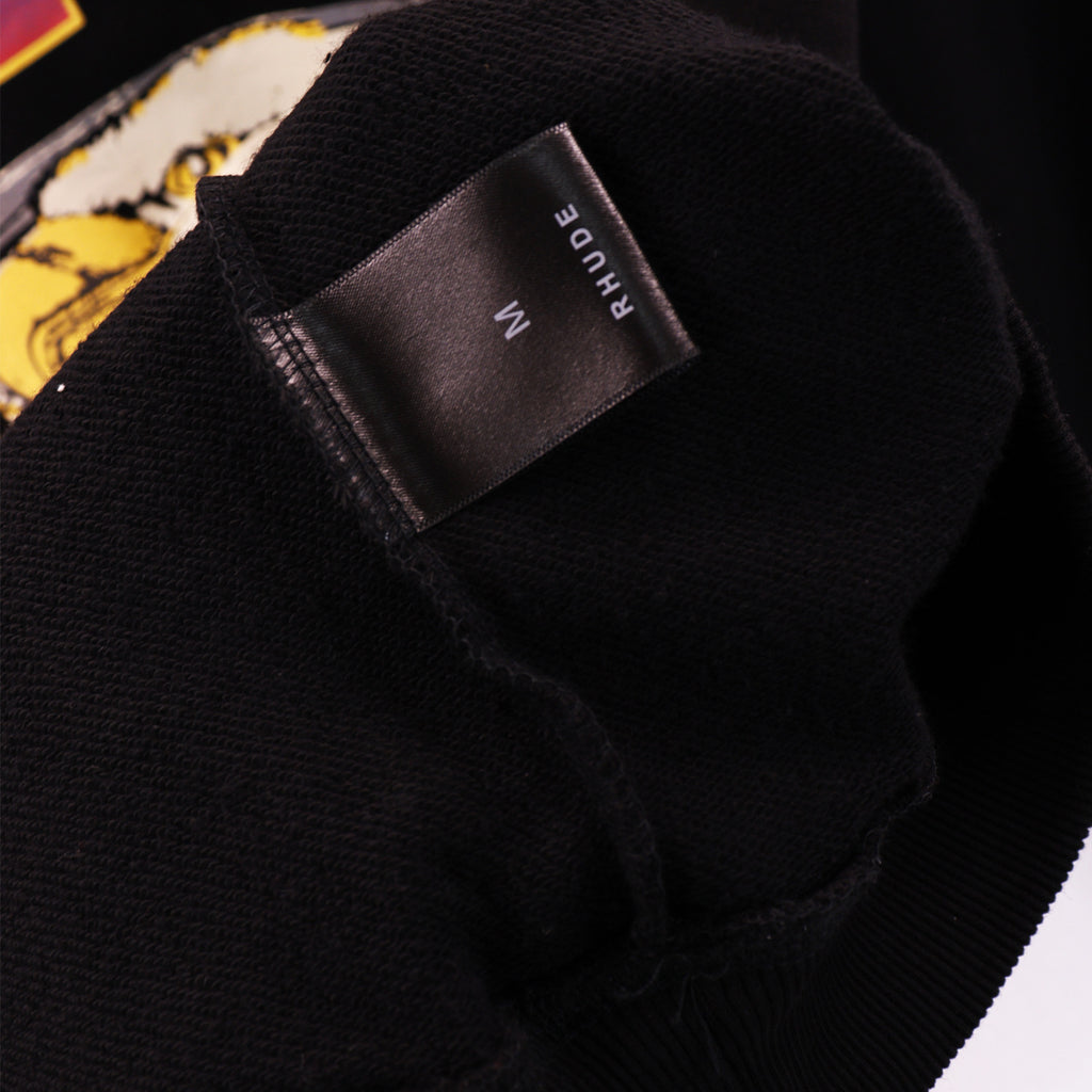 Rhude Cartoon Letter Hoodie Streetwear Cotton Pullover Sweatshirt