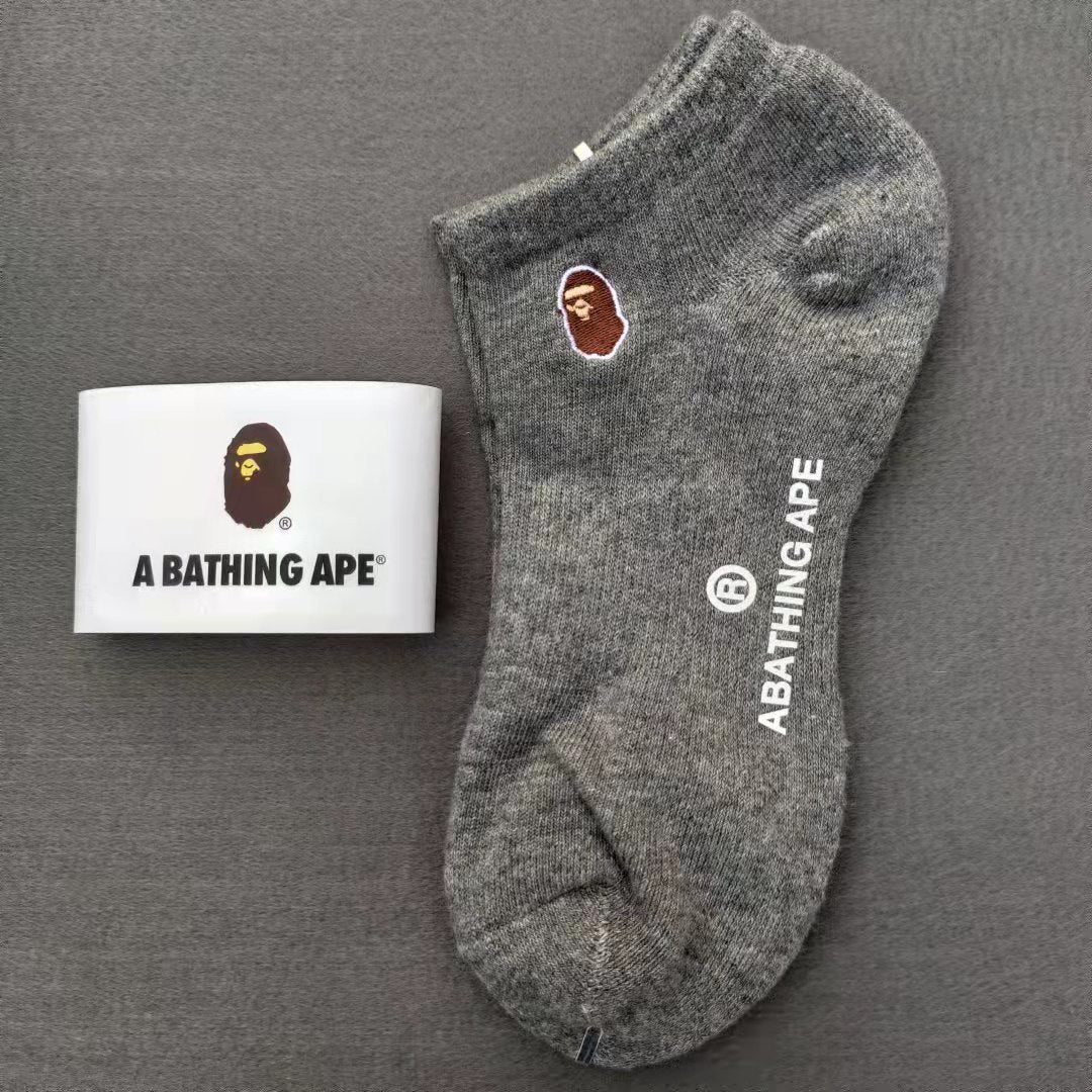 BAPE Ape Head Embroidered Socks