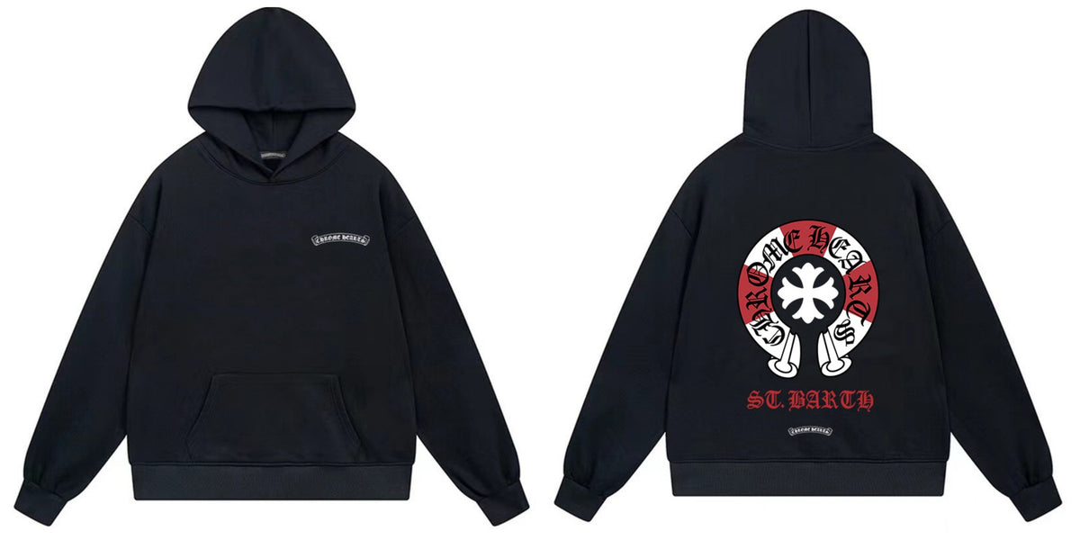 Chrome Hearts Cross Horseshoe Hoodie Vintage Goth Streetwear Pullover