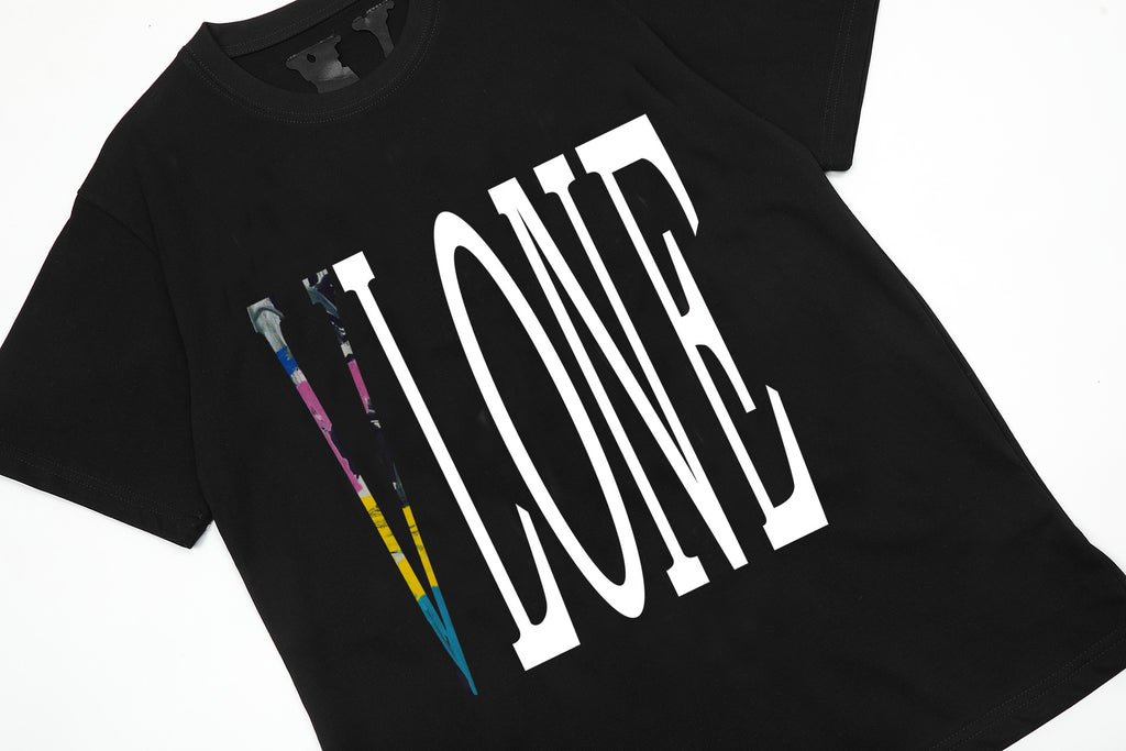 Vlone Big V Letter Graphic Short Sleeve Tee Streetwear Unisex