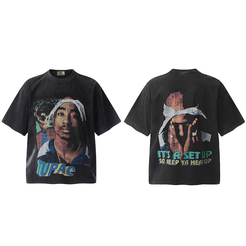 Travis Scott VTG Washed Rapper Athlete Mike Tyson Oversized Tee