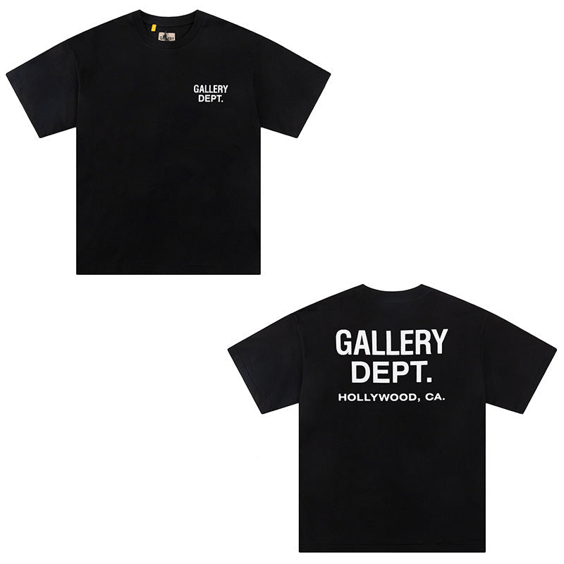 Gallery Dept Vintage Print Loose Short Sleeve Streetwear T-Shirt