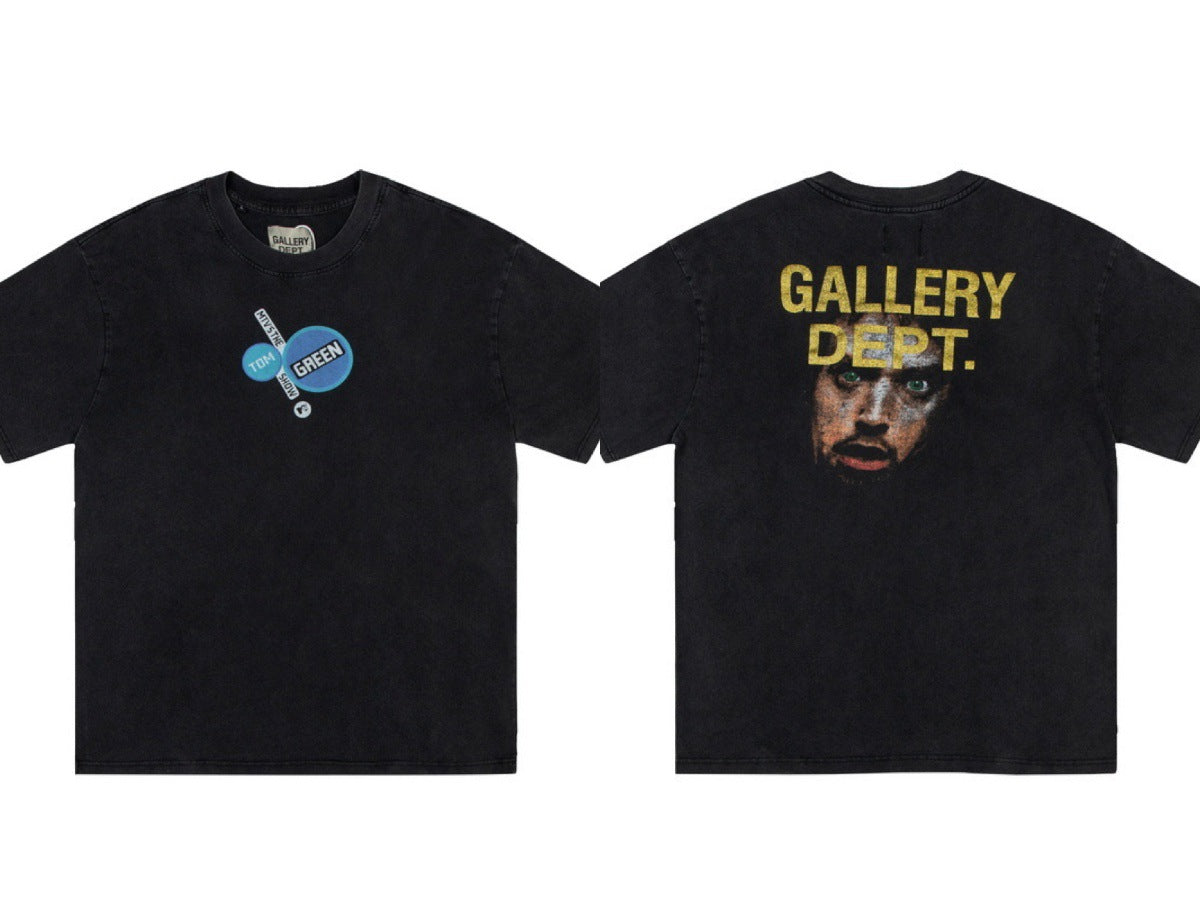 Gallery Dept Vintage Washed Graphic Short Sleeve Tee Streetwear Unisex
