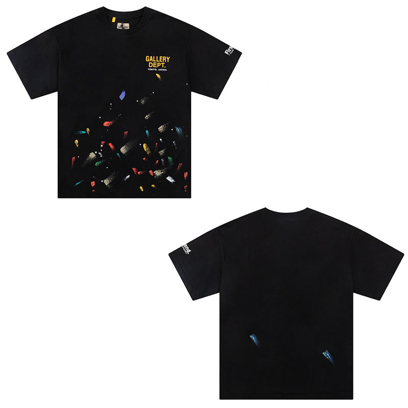 Gallery Dept Vintage Print Loose Short Sleeve Streetwear T-Shirt