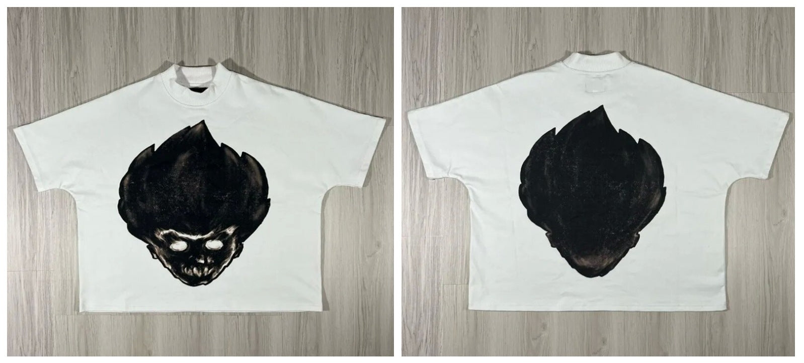 Y2K Anime Cartoon Grafik Unisex Oversized Streetwear Baumwoll-T-Shirt