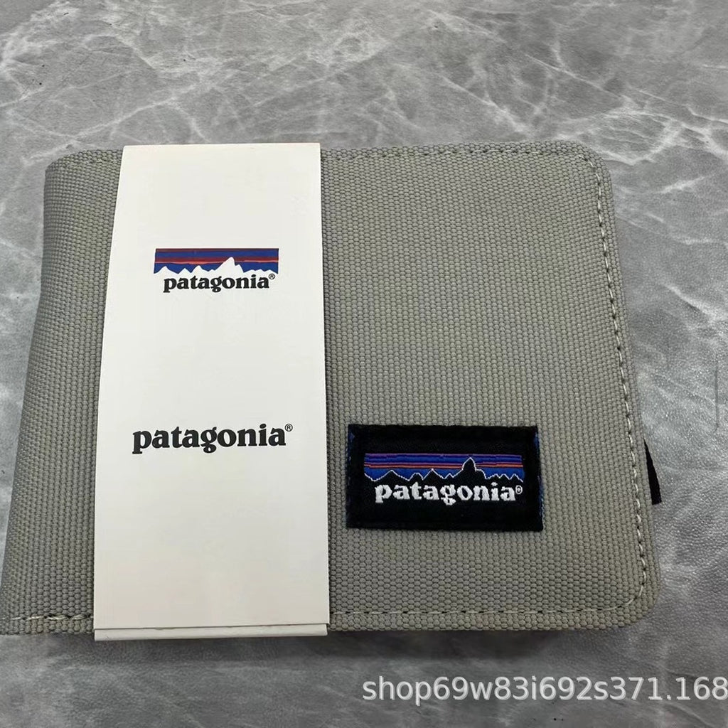 Patagonia Patch Logo Bifold Wallet Multi Oxford Canvas Card Holder