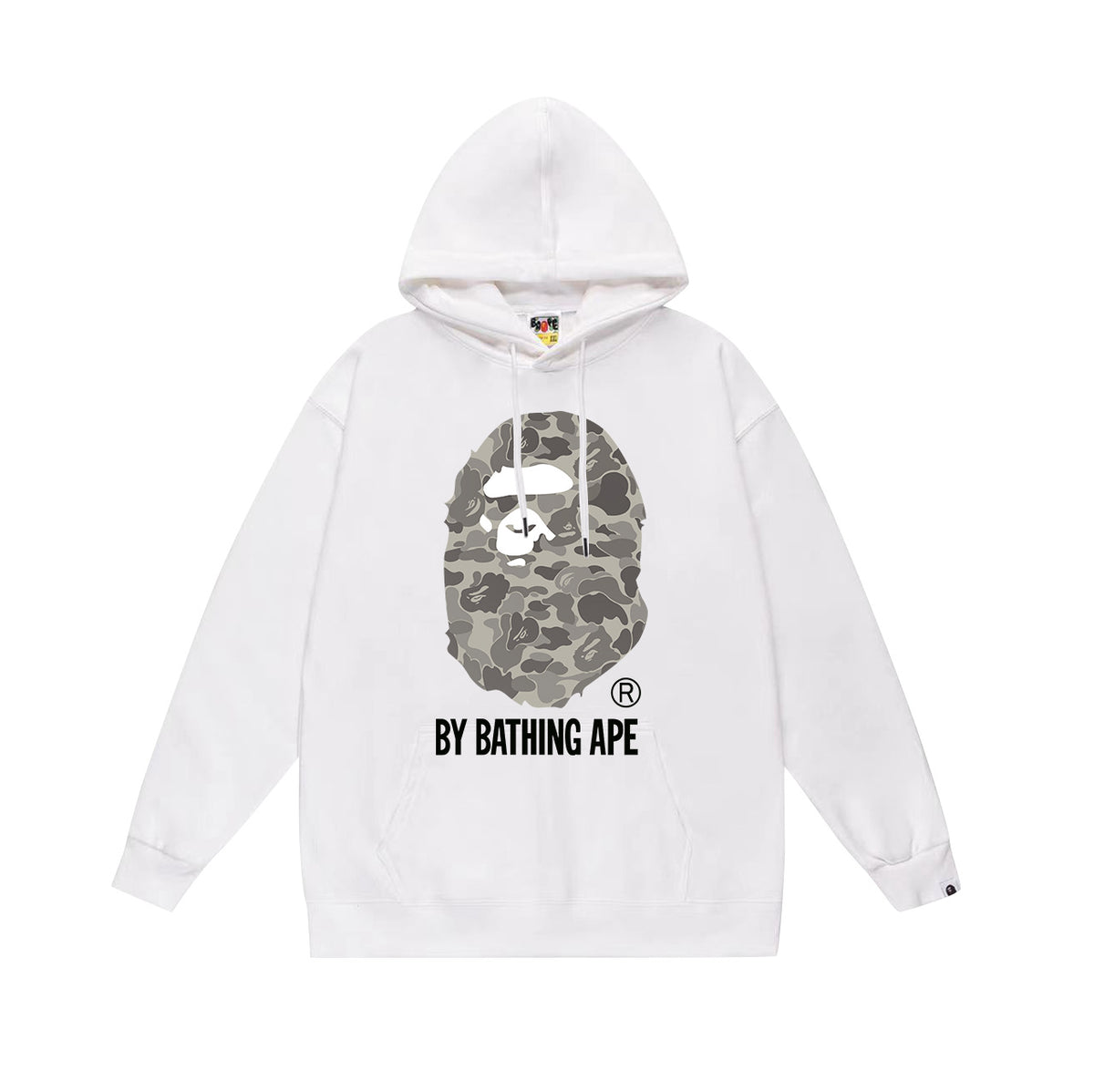 Bape Camo Ape Head Graphic Vintage Washed Oversized Hoodie Streetwear
