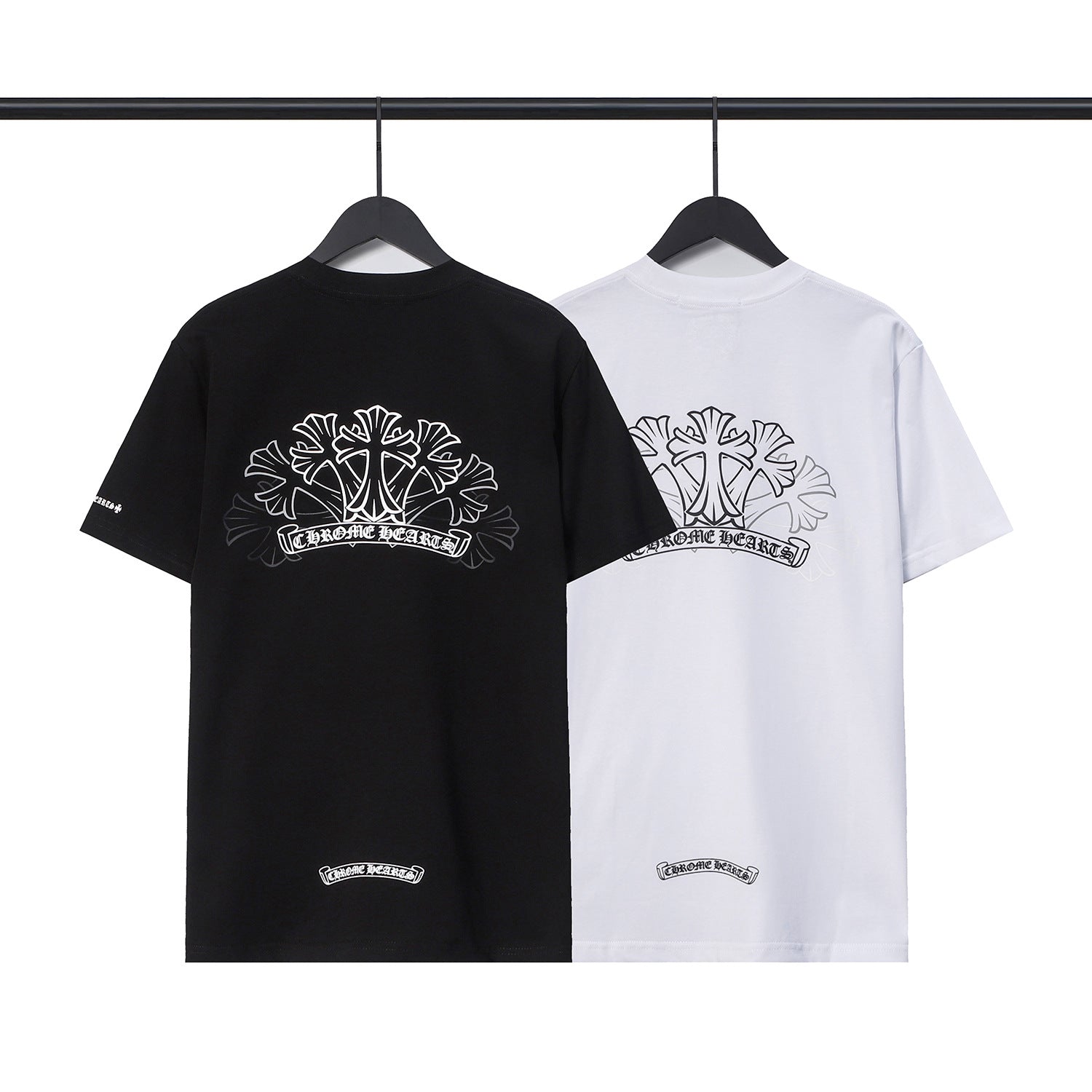 Chrome Hearts Cross Letter Graphic Short Sleeve Tee Streetwear Unisex
