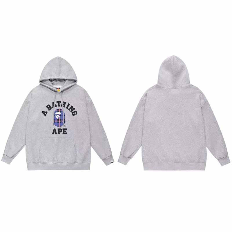 BAPE Hoodie Baby Milo Ape Head Multi Graphic Street Fleece Pullover