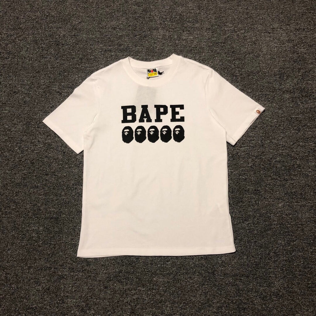 BAPE Classic Camo Ape Head Letter Print Loose Unisex Casual T-Shirt