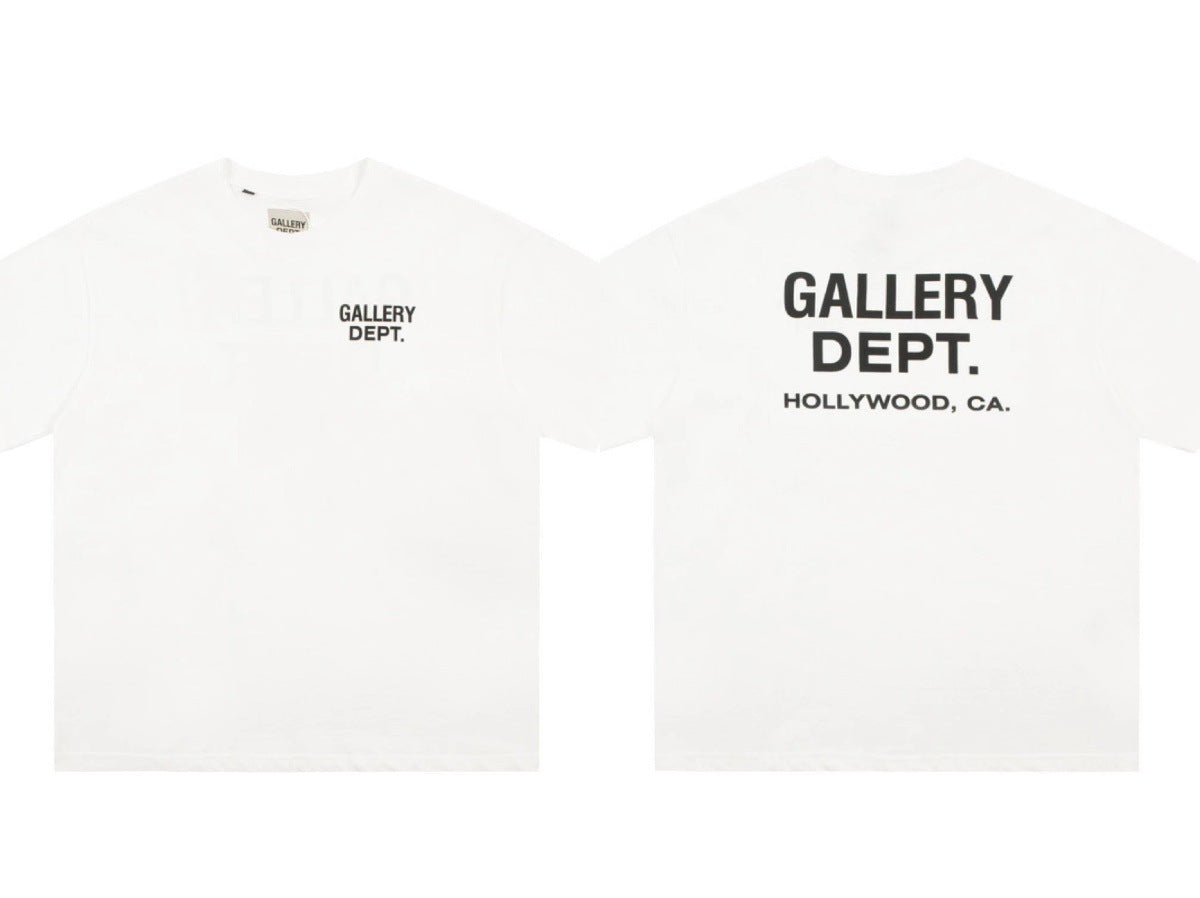 Gallery Dept Vintage Washed Graphic Short Sleeve Tee Streetwear Unisex