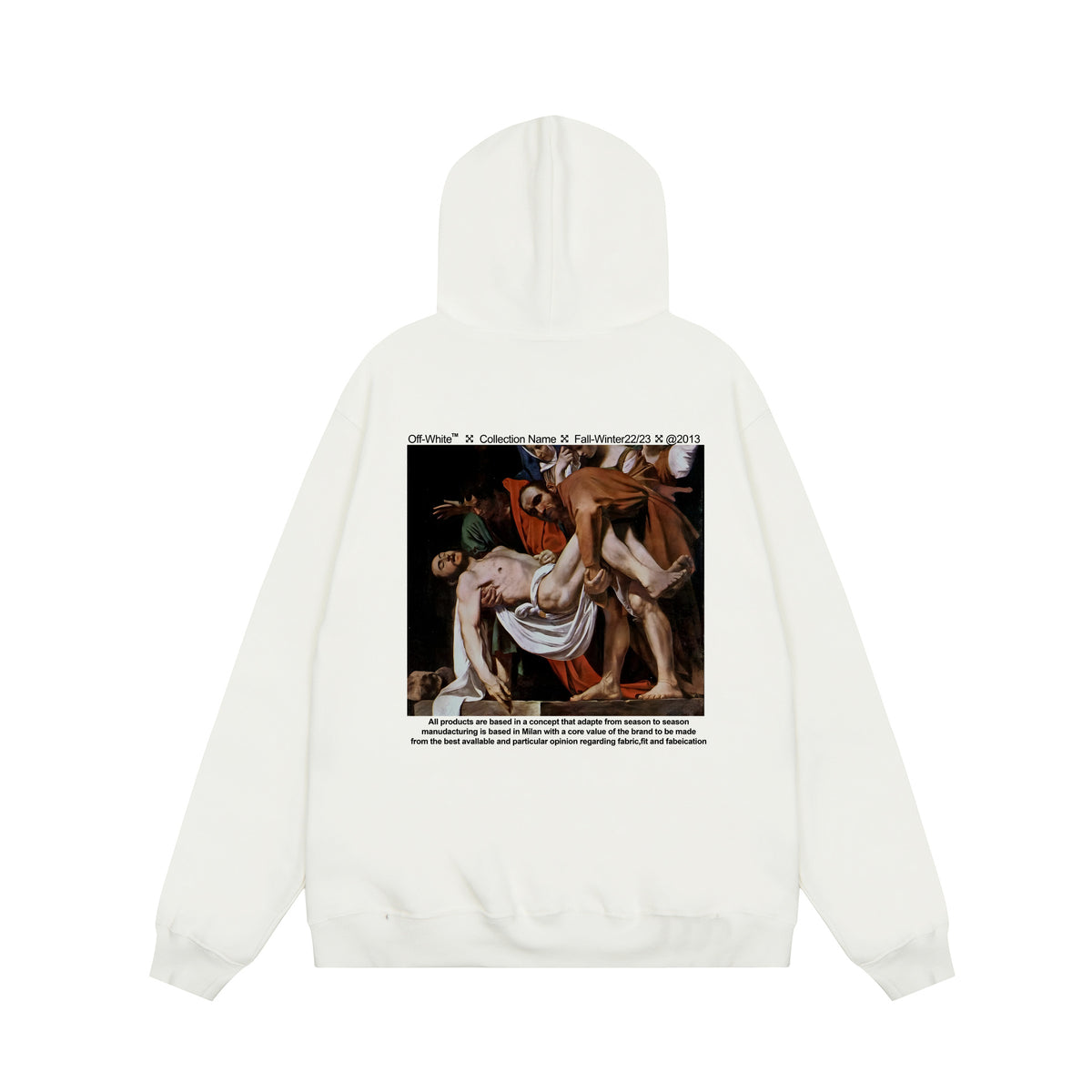 Off‑White Multi‑Arrow Abstract Graphic Oversized Hoodie Streetwear