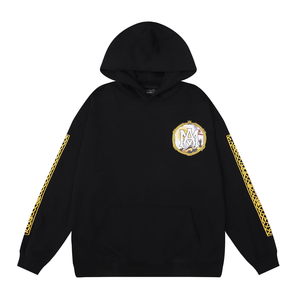 AMIRI Graphic Print Hoodie Streetwear Cotton Pullover Sweatshirt