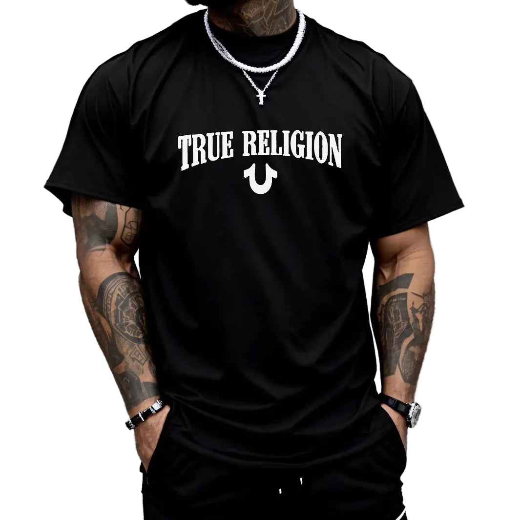 True Religion Horseshoe Logo Cotton Graphic Tee