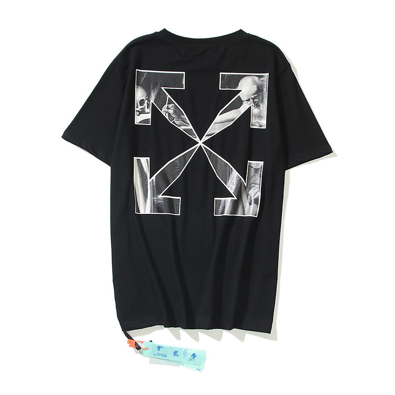 Off-White Arrow Graphic Print Short Sleeve Tee Streetwear Unisex