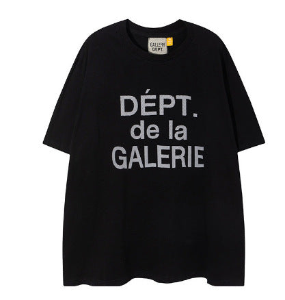 Gallery Dept Letter Graphic Short Sleeve Tee Streetwear Unisex