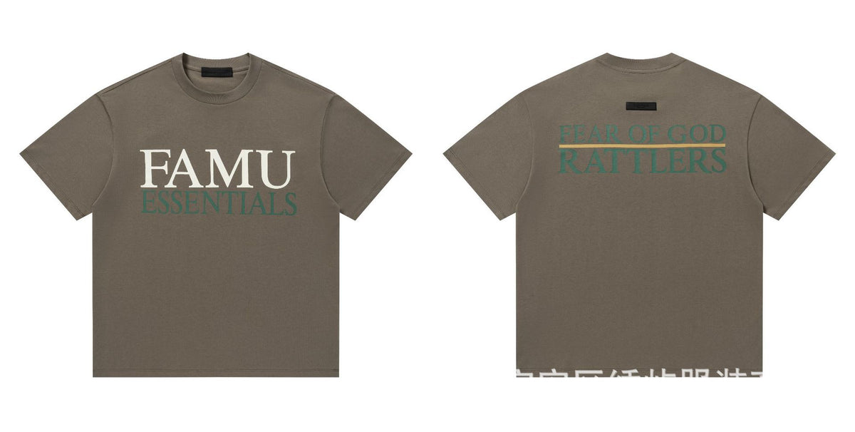 Fear Of God Essentials Letter Series Crew Neck Short Sleeve T Shirt