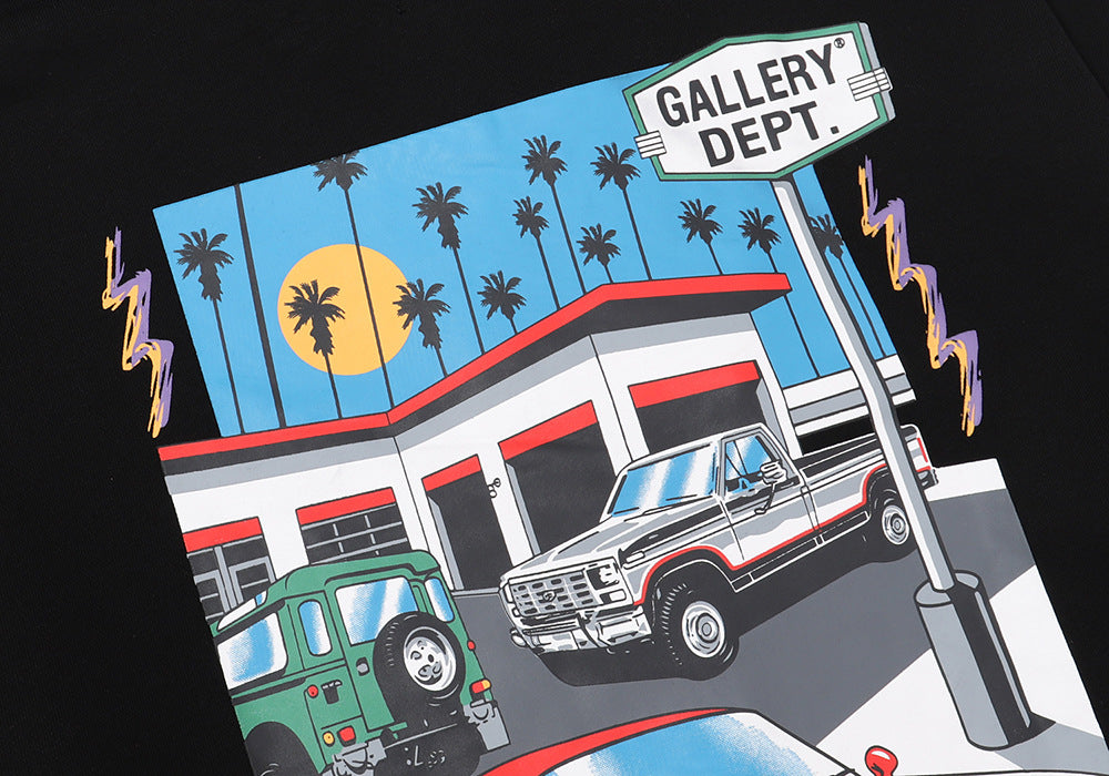 Gallery Dept Hollywood Letter Graphic Print Hoodie Streetwear Unisex