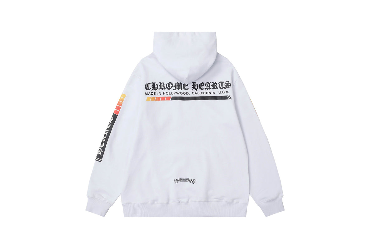Chrome Hearts Multi‑Cross Sanskrit Graphic Oversized Hoodie Streetwear