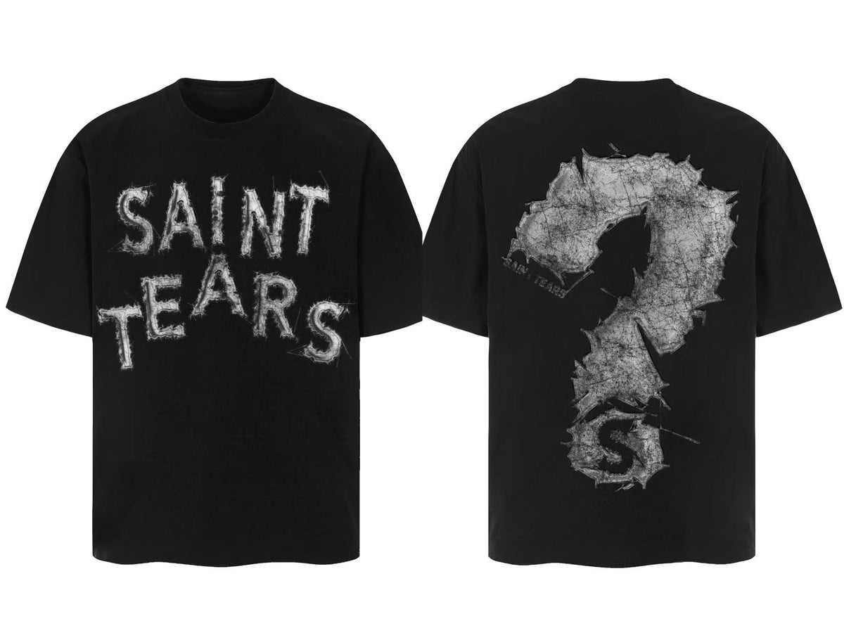 Saint Michael Vintage Multi‑Graphic Oversized Tee Streetwear Unisex