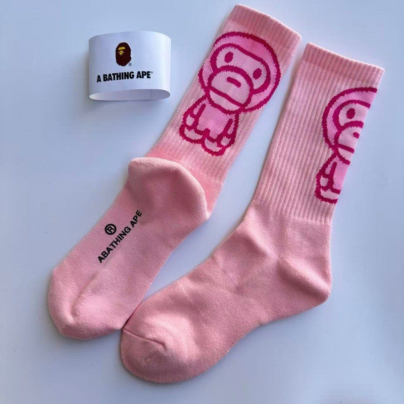 BAPE Baby Milo Jacquard Crew Socks Unisex
